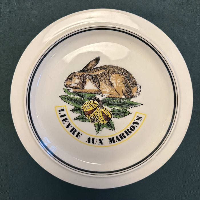 6 assiettes à diner - Porcelaine d'Auteuil