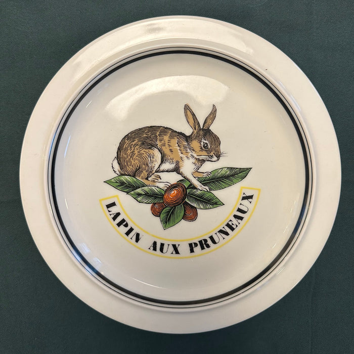 6 assiettes à diner - Porcelaine d'Auteuil