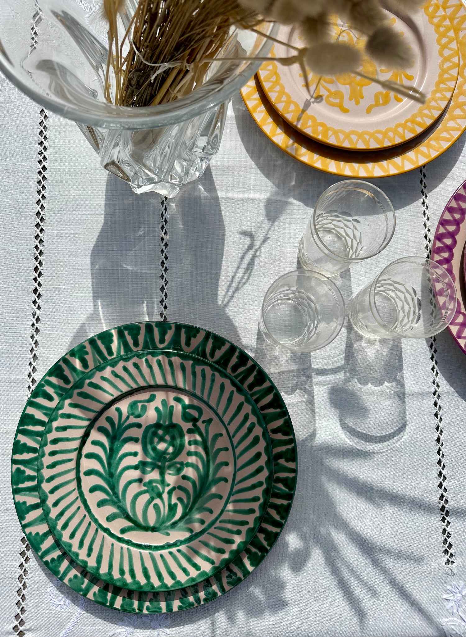 Nos tables colorées